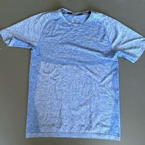 Nike Dri Fit Heathered Blue Performance Tee